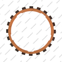 Фрикционный диск гидротрансформатора (185x2.7x20T, наружные зубья)