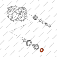 Подшипник дифференциала (тип 2, 50x90x20.8/25.0, роликовый)